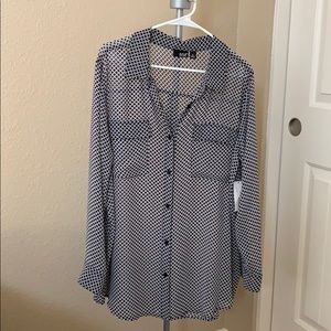 a.n.a Button Down Blouse